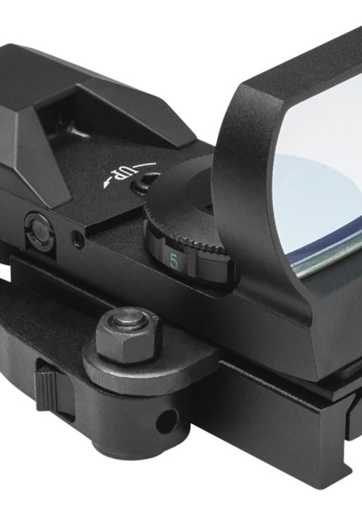 NcStar D4BQ Red Four Reticle Reflex  Black Anodized 1 x 0.95" x 1.34" 3 MOA Red Dot Multi Reticle QR Mount