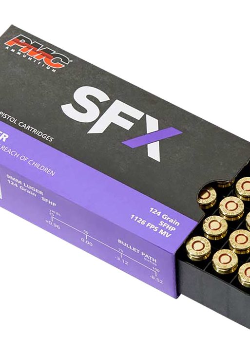 PMC 9SFX SFx  9mmLuger 124gr StarFire Hollow Point 50 Per Box/20 Case