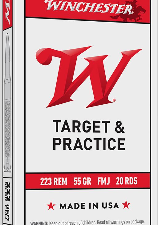 Winchester Ammo W223K USA  223Rem 55gr Full Metal Jacket 20 Per Box/50 Case