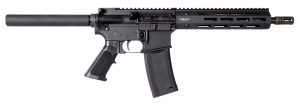 Troy Ind SPSTCA310BTB1 A3  223 Rem Caliber with 10.50" Barrel, 30+1 Capacity, Black Metal Finish, Fixed Pistol Grip Stock & Black Polymer Grip Right Hand