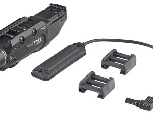 Streamlight 69447 TLR-2 RM w/Laser Black Aluminum, 1,000 Lumens White LED Bulb/Red Laser, 297 Meters Beam, Picatinny Rail Mount