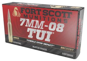 Fort Scott Munitions 7MM08120SCV1 Tumble Upon Impact (TUI) Rifle 7mm-08Rem 120gr Solid Copper Spun 20 Per Box/10 Case