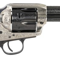 Taylors & Company 550925 1873 Cattleman 45 Colt (LC) Caliber with 4.75" Blued Floral Engraved Finish Barrel, 6rd Capacity Blued Finish Cylinder, Coin Photo Engraved Finish Steel Frame & Walnut Grip