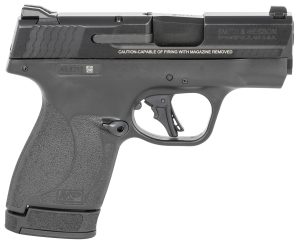 Smith & Wesson 13248 M&P Shield Plus Micro-Compact Frame 9mm Luger 10+1/13+1, 3.10" Black Armornite Stainless Steel Barrel & Serrated Slide, Matte Black Polymer Frame,  No Safety
