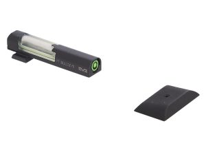 Meprolight USA 632213108 FT Bullseye Front Sight Green/Tritium/Fiber Optic Black Frame, Fits Smith & Wesson M&P Shield, Dovetail Mount