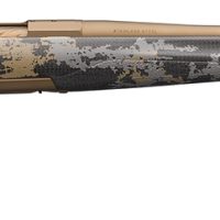 Browning 035538288 X-Bolt Mountain Pro 28 Nosler 3+1 26" MB Fluted Burnt Bronze Cerakote Accent Graphic Black Carbon Fiber Stock Right Hand (Full Size)