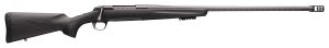 Browning 035543294 X-Bolt Pro Long Range 6.5 PRC 3+1 26" Skip Fluted Heavy  Barrel, Recoil Hawg Muzzle Brake, Spiral Fluted Bolt, Carbon Gray Elite Cerakote, Natural Carbon Fiber Stock