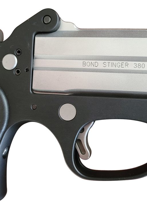 Bond Arms BASL Stinger  380 ACP 2rd 3" Matte Stainless Steel Barrel, Anodized 7075-T6 Aluminum Frame, Rebounding Hammer, Blade Front/Fixed Rear Sights, Rubber Grip, Manual Safety