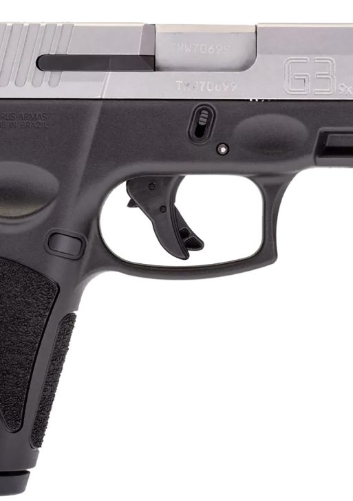 Taurus 1-G3B949-15 G3  Full Size Frame 9mm Luger 15+1 4" Matte Stainless Steel Barrel, Matte Serrated Stainless Steel Slide, Black Polymer Frame w/Picatinny Rail, Polymer Grip, Right Hand