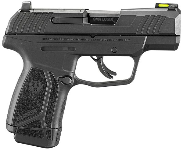 Ruger 3503 Max-9  9mm Luger 12+1 3.20" Black Oxide Alloy Steel Barrel, Black Oxide Optic Ready/Serrated Steel Slide, Black Polymer Frame, Black Polymer Grip, Right Hand