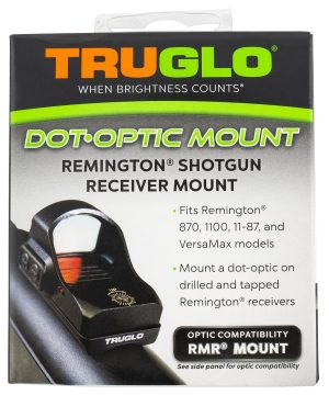TruGlo TGTG8955R2 Shotgun Receiver Mount  Black Remington Trijicon RMR