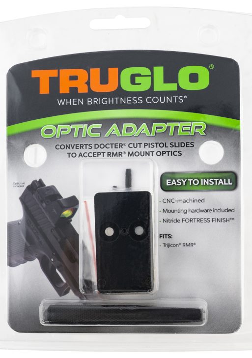 TruGlo TG-TG8952C Red Dot Sight Adapter RMR Mount Aluminum Nitride Fortress Trijicon