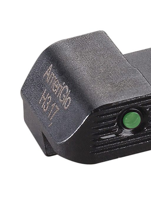 AmeriGlo GL823 Trooper Sight Set for Glock  Green Tritium Orange Outline Front Sight-Green Tritium Black Outline Rear Sight