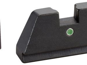 AmeriGlo GL191 Optic Compatible Sight Set for Glock  XL Tall Green Tritium White Outline Front Sight-Green Tritium  Rear Sight