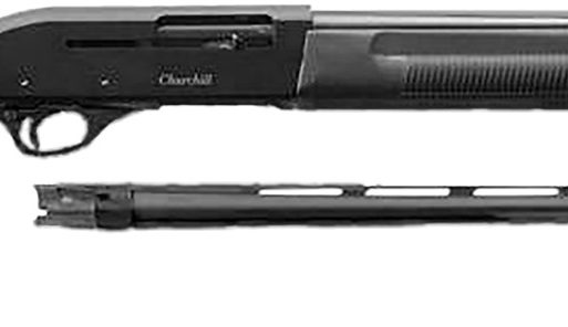 Akkar 111225 Churchill 220 Combo 20 Gauge with 18.50" or 26" Barrel, 3" Chamber, 5+1 Capacity, Blued Metal Finish & Black Synthetic Right Hand (Full Size)