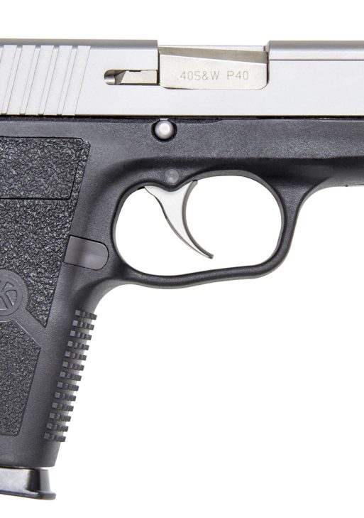Kahr Arms KP4043NA P  40 S&W Caliber with 3.60" Barrel, 7+1 Capacity, Black Finish Frame, Serrated Matte Stainless Steel Slide, Textured Polymer Grip & TruGlo Night Sights
