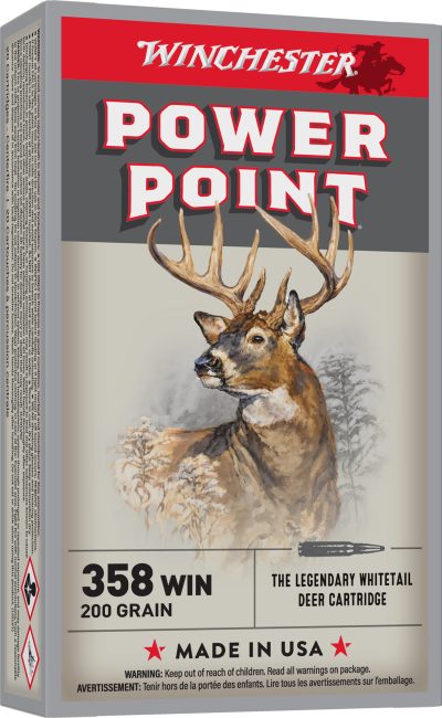 Winchester Ammo X3582 Power-Point  358Win 200gr 20 Per Box/10 Case