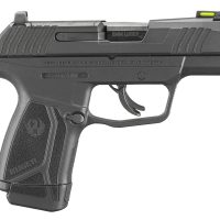 Ruger 3502 Max-9  9mm Luger 10+1 3.20" Black Nitride Alloy Steel Barrel, Black Oxide Optic Ready/Serrated Steel Slide, Black Polymer Frame Black Hogue HandALL Rubber Grip, Right Hand