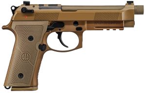 Beretta USA JS92QM9A4GM M9A4 Centurion 9mm Luger 5.10" Barrel 18+1, Flat Dark Earth Cerakote Polymer Frame, Serrated Steel Optic Cut Slide, Polymer Grip & Decocker Safety