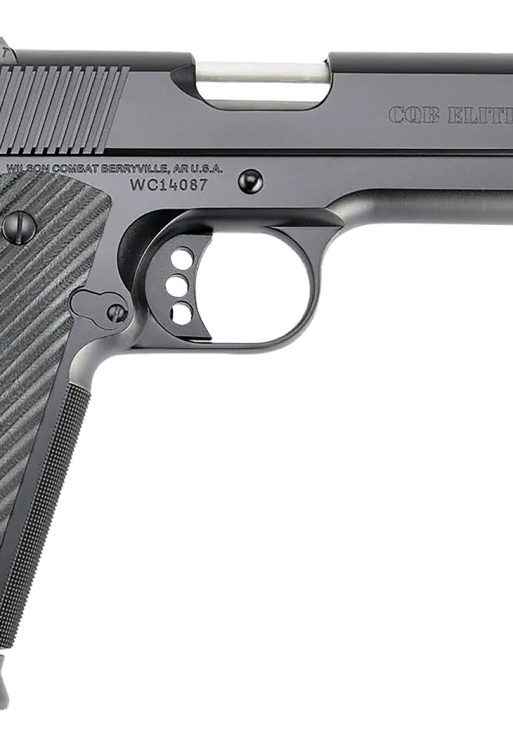 Wilson Combat CQBEFS9 CQB Elite 9mm Luger 10+1 5" Match Grade Barrel, Black Serrated Carbon Steel Slide, Black Armor-Tuff Carbon Steel Frame w/Beavertail, Black G10 Grip