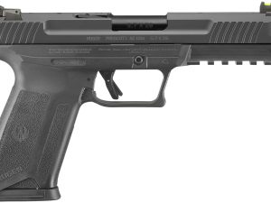 Ruger 16403 Ruger-5.7 Pro 5.7x28mm 20+1 4.94" Black Nitride Alloy Steel Barrel, Black Oxide Optic Cut/Serrated Steel Slide, Black Polymer Frame w/Picatinny Rail, Black Polymer Grip, Right Hand