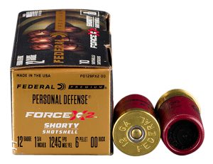 Federal PD129FX200 Premium Force X2 12Gauge 1.75" 6Pellets 00BuckShot 10 Per Box/10 Case