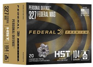 Federal P327HST1S Premium Personal Defense 327FederalMag 104gr Jacketed Hollow Point 20 Per Box/10 Case