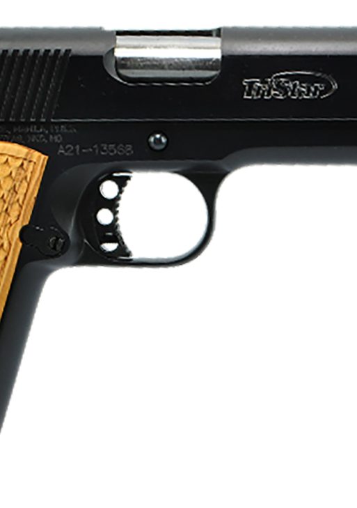TriStar 85614 American Classic II 1911 9mm Luger 9+1, 5" Stainless Steel Barrel, Blued Serrated Steel Slide, Blued Steel Frame w/Beavertail, Wood Grip