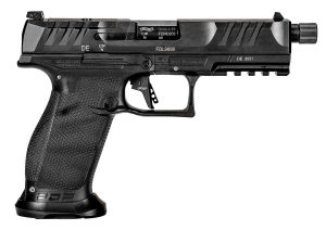 Walther Arms 2842521 PDP Pro SD 9mm Luger 18+1 5.10" Threaded Barrel, Black, Optic Cut/Serrated Slide, Polymer Frame with Pic. Rail, Performance Duty Grip, Flared Magwell