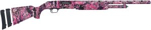 Mossberg 54161 500 Super Bantam Youth 20 Gauge Pump 3" 5+1 Overall Muddy Girl Wild 22" Vent Rib Barrel, Steel Receiver & Adj LOP Synthetic Stock, Right Hand