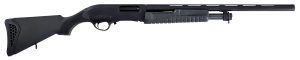 Escort HEFH2022051Y Field Hunter  Youth 20 Gauge Pump 3" 4+1 22" Black Chrome Vent Rib Barrel, Black Anodized Grooved Aluminum Receiver, Fixed Black Synthetic Stock, Right Hand