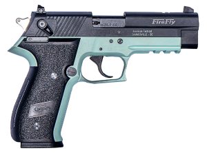 GSG GERG2210FFM FireFly  22 LR 10+1 4" Black Serrated Slide, Mint Zinc Alloy w/Accessory Rail Frame, Black Polymer Grip