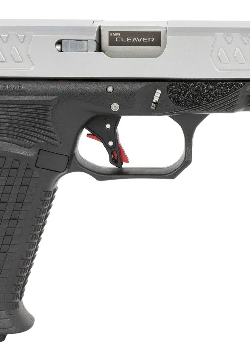 Bul Armory AXEFSCLEVSLV9US Axe Cleaver 9mm Luger 17+1 4.49" Barrel, Polymer Frame w/Picatinny Acc. Rail, Stainless Steel Slide,  Aggressive Textured Polymer Grip