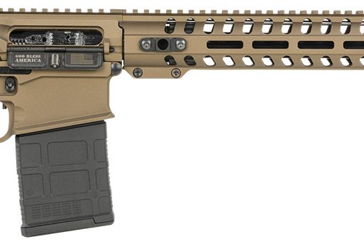 Patriot Ordnance Factory 01807 Revolution Gen4 Direct Impingement 308 Win 20+1 18.50" Match Grade Barrel, Burnt Bronze Receiver, Adjustable Black Stock & Black MFT Grip Ambidextrous