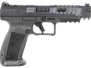 Canik HG6815N SFx Rival 9mm Luger 18+1 5" Black Steel Barrel, Dark Side Ported/Serrated Steel Slide, Polymer Frame w/Beavertail & Picatinny Rail, Ambidextrous