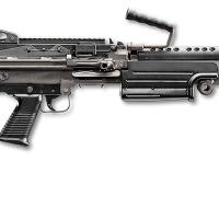 FN 46100169 M249S  5.56x45mm NATO 18.50" Barrel 30+1 Mag Or 200rd Belt Capacity, Black  Fixed Hydraulic Buffer Stock, Non-Slip Buttplate, Optics Ready