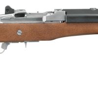Ruger 5802 Mini-14 Ranch 223 Rem/5.56 NATO 5+1 18.50" Matte Stainless Steel Barrel, Matte Stainless Steel Drilled & Tapped Receiver, Hardwood Fixed Stock, Right Hand
