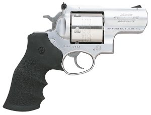 Ruger 5301 Super Redhawk Alaskan Large Frame 454 Casull 6rd 2.50" Satin Stainless Barrel, Frame & Cylinder, Hogue Finger Groove Tamer Monogrip, Grip Transfer Bar Safety, Exposed Hammer