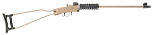 Chiappa Firearms 500255 Little Badger  Full Size 22 LR, 1 Shot 16.50" Desert Sand Cerakote Steel Barrel, Desert Sand Cerakote Quad Picatinny Receiver, Desert Sand Cerakote Wire Frame Stock, Right Hand