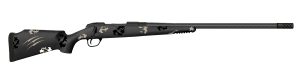 Fierce Firearms FCTRG65PRC22BBO CT Rage  6.5 PRC Caliber with 3+1 Capacity, 22" Carbon Fiber Barrel, Black Cerakote Metal Finish & Blackout Camo Fixed Fierce Tech C3 Stock, Right Hand (Full Size)