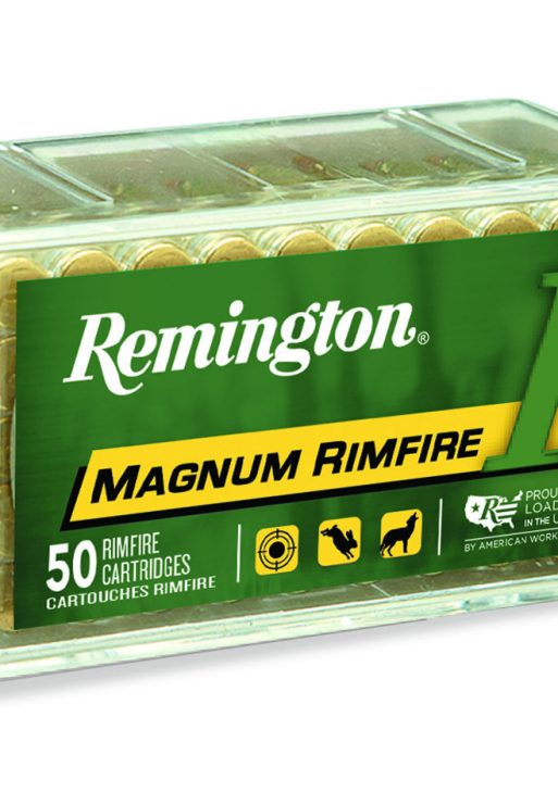 Remington Ammunition 20025 Magnum Rimfire 17HMR 20gr Jacketed Soft Point 50 Per Box/40 Case