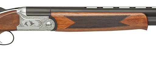 Dickinson LLC GW12W26P Green Wing  12 Gauge 2rd 3" 26" Matte Black Vent Rib Barrel, Engraved Steel Receiver w/Satin Silver Metal Finish, Bead Front Sight, Wood Stock & Ejector