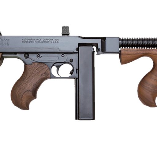 Thompson T1B14 1927A-1 Deluxe 45 ACP Caliber with 16.50" Barrel, 20+1 Capacity (Stick), Blued Metal Finish, Walnut Removable Fixed Stock & Wood Grip Right Hand