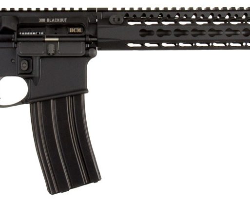 BCM 653790 RECCE-16 KMR-A 300 Blackout 16" 30+1 Black Hard Coat Anodized, Manganese Phosphate, 6 Position Stock,  Bravo Mod 3 Grip
