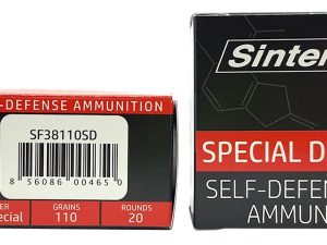 SinterFire Inc SF38110SD Special Duty (SD)  38Special 110gr Lead Free Frangible Hollow Point 20 Per Box/10 Case