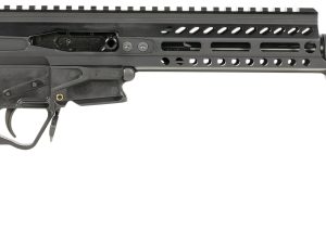 Patriot Ordnance Factory 01837 Rebel  22 LR 8" Barrel w/Faux Suppressor, Black Anodized Upper Receiver/Polymer Lower, 7" M-LOK Free-Float Handguard, QD Endcap, MFT Grips, Accepts 10/22 Magazines