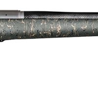 Christensen Arms CA10299414413 Ridgeline  308 Win 4+1 24" Carbon Fiber/Threaded Barrel, Natural Stainless, Green with Black/Tan Webbing Stock
