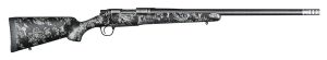 Christensen Arms 8010612700 Ridgeline FFT Full Size 22-250 Rem 4+1, 20" Stainless Steel Threaded Barrel, Stainless Aluminum Receiver, Black w/Gray Accents Fixed Sporter w/Flash Forged Technology Stock
