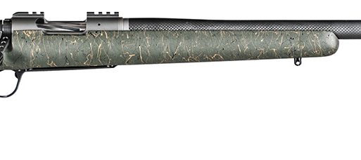 Christensen Arms CA10268H14233 Summit TI  Full Size 6.5 Creedmoor 4+1, 24" Natural Titanium Steel Threaded Barrel, Natural Titanium Aluminum Receiver Green w/Black/Tan Webbing Fixed Sporter Stock
