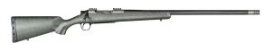 Christensen Arms CA10268315332 Summit TI  Full Size 7mm Rem Mag 3+1, 26" Natural Titanium Steel Threaded Barrel, Natural Titanium Aluminum Receiver, Green w/Black Webbing Fixed Sporter Stock